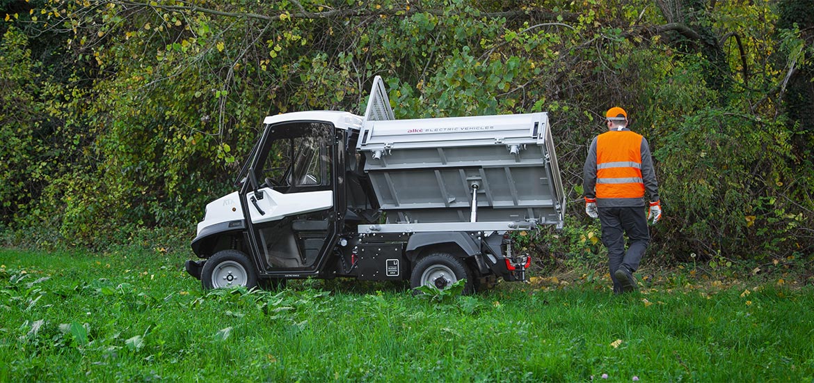 Golf car con pianale ribatabile Alke'