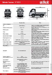 Scheda Tecnica veicoli elettrici 4x4 Alkè XT420E