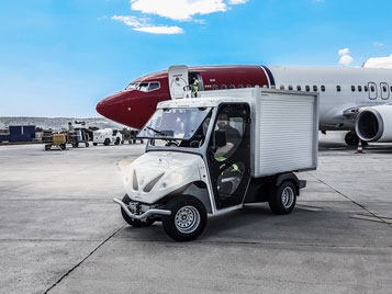 Mezzi elettrici per aeroporto