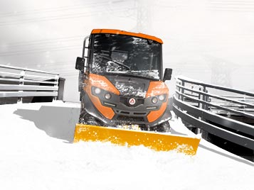 Veicolo ATX sulla neve