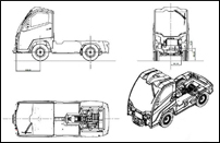 Disegno tecnico veicolo XT