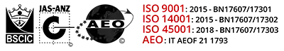 alke certificazione iso logo bscic jas nomap